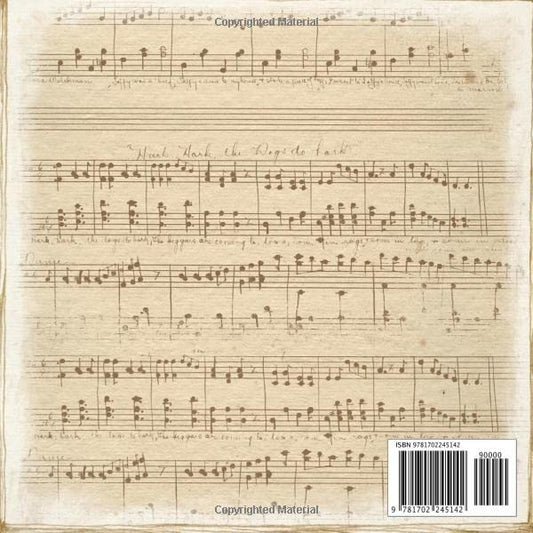 Vintage Sheet Music Scrapbook Paper Double-sided for Scrapbooking Craft: 24 Printed Music Sheets for Papercrafts, Album Scrapbook Cards, Decorative ... Collage Sheets, Antique Old Printed Design